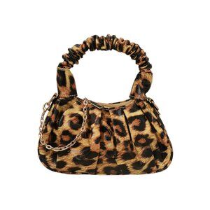 Tigerstars Leopard Faux Leather Top Handle Crossbody Bag